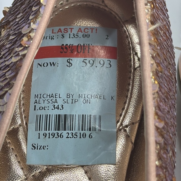 (H5)MICHAEL KORS ALYSSA SLIP ON BALLET SLIP-ON FLATS FOR WOMEN LOAFERS,size 8.5M - Picture 4 of 10